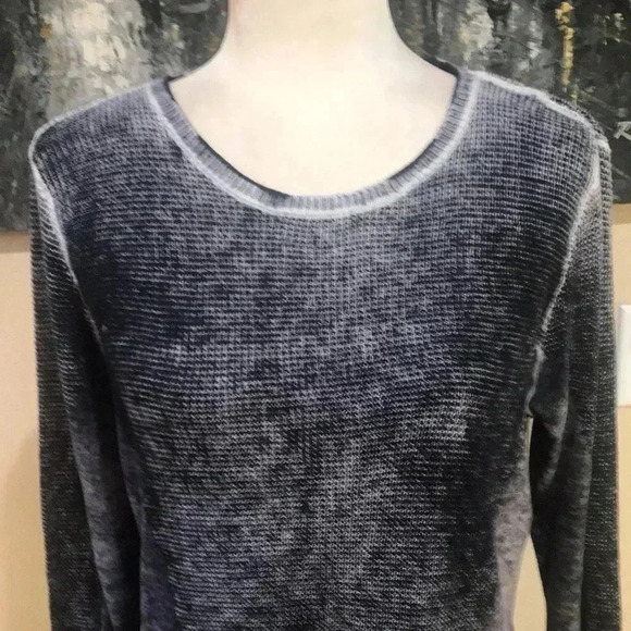 New York & Company Mixed Fabric Cotton Blend Scoop Neck Pullover Sweater-XL - Picture 5 of 8